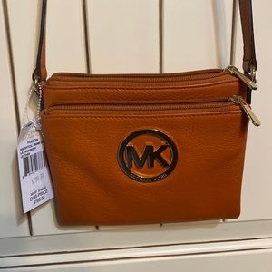 Michael Kors burnt orange crossbody